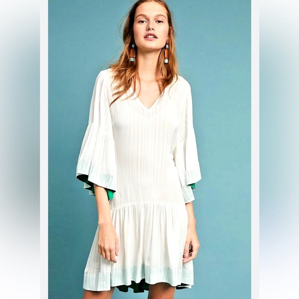 Tracy Reese (Anthropologie) Hera Flounce Sleeve Dress Size Small NWT